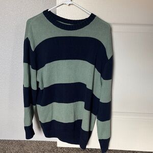 Striped Green and Black  Sweater
